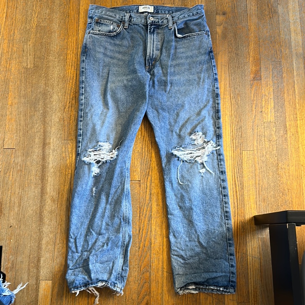 Agolde Mia Distressed Denim jeans